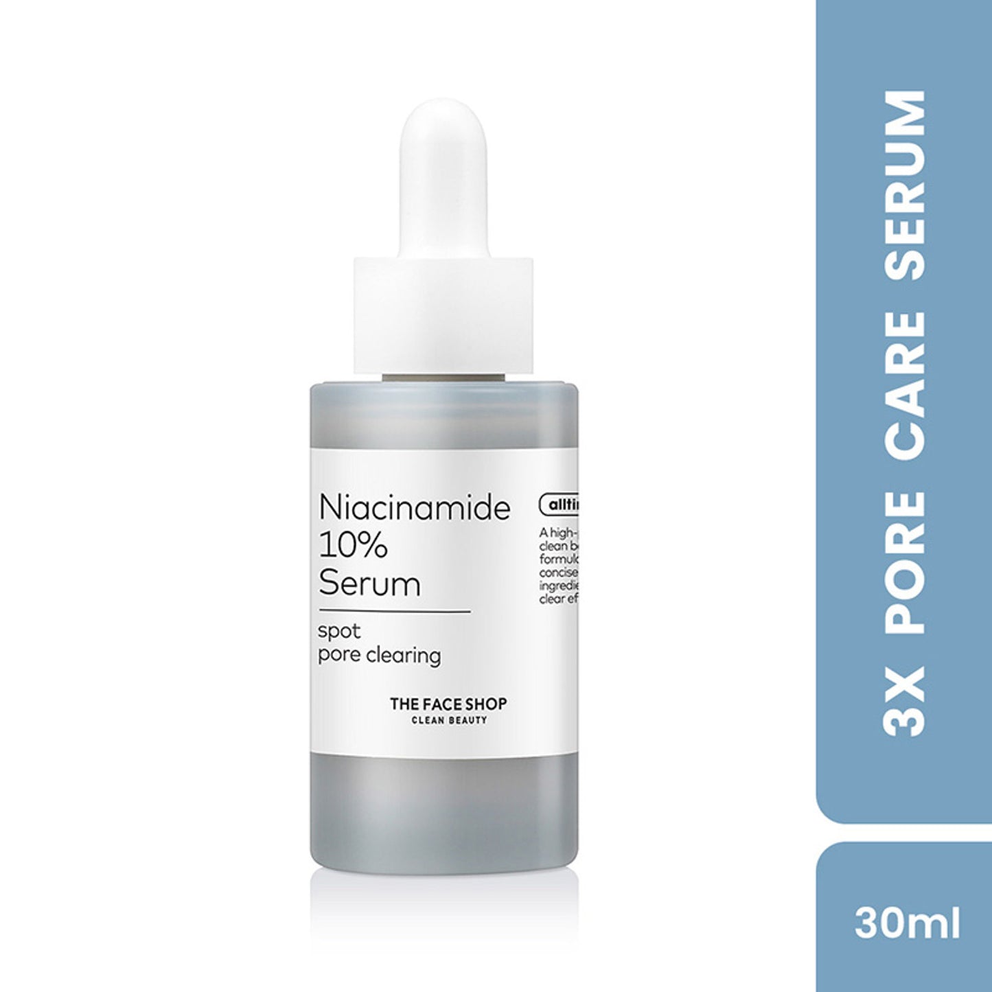 The Face Shop Alltimate Niacinamide 10% Korean Serum - Reduces Oil & Minimizes Pores, for Oily Skin