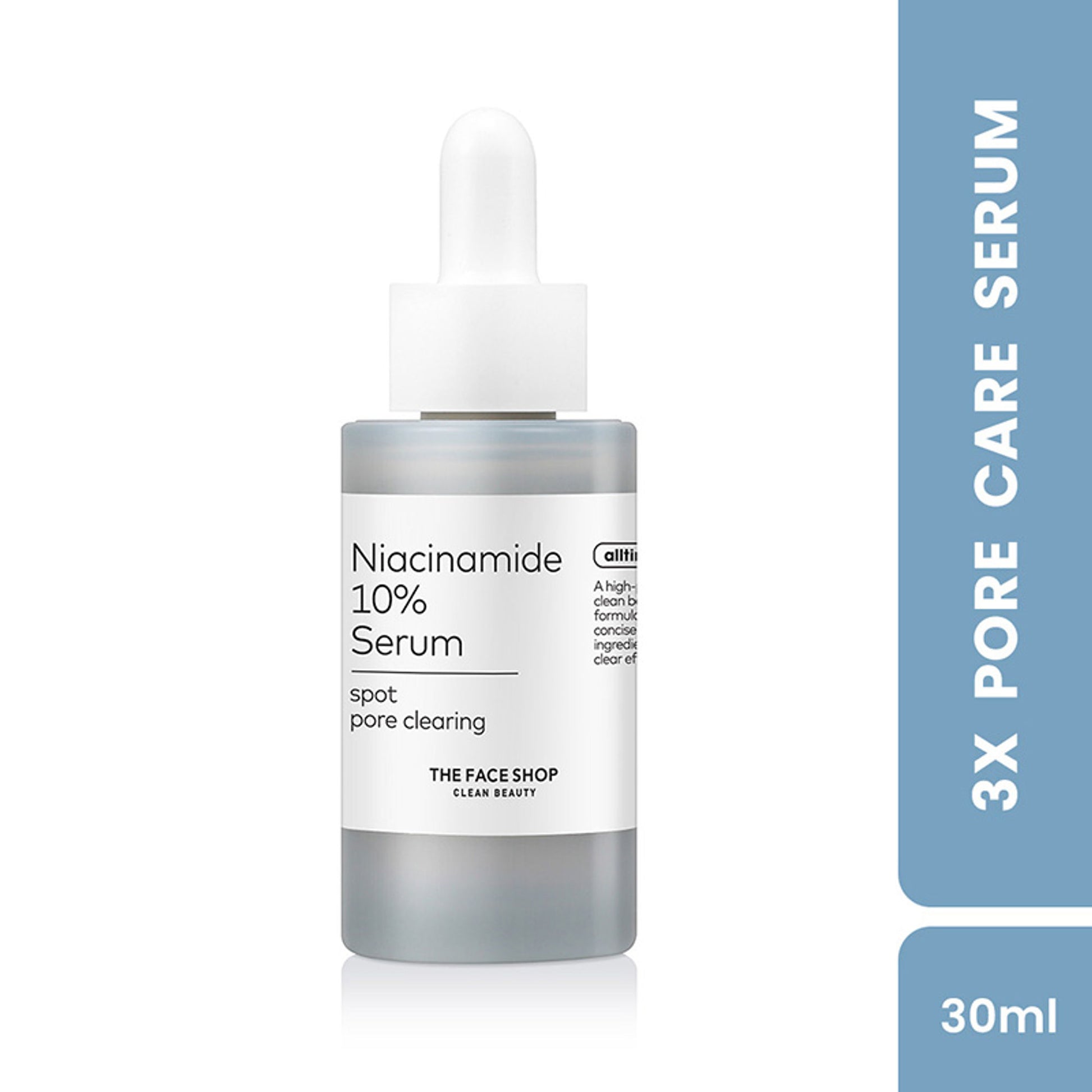 The Face Shop Alltimate Niacinamide 10% Korean Serum - Reduces Oil & Minimizes Pores, for Oily Skin