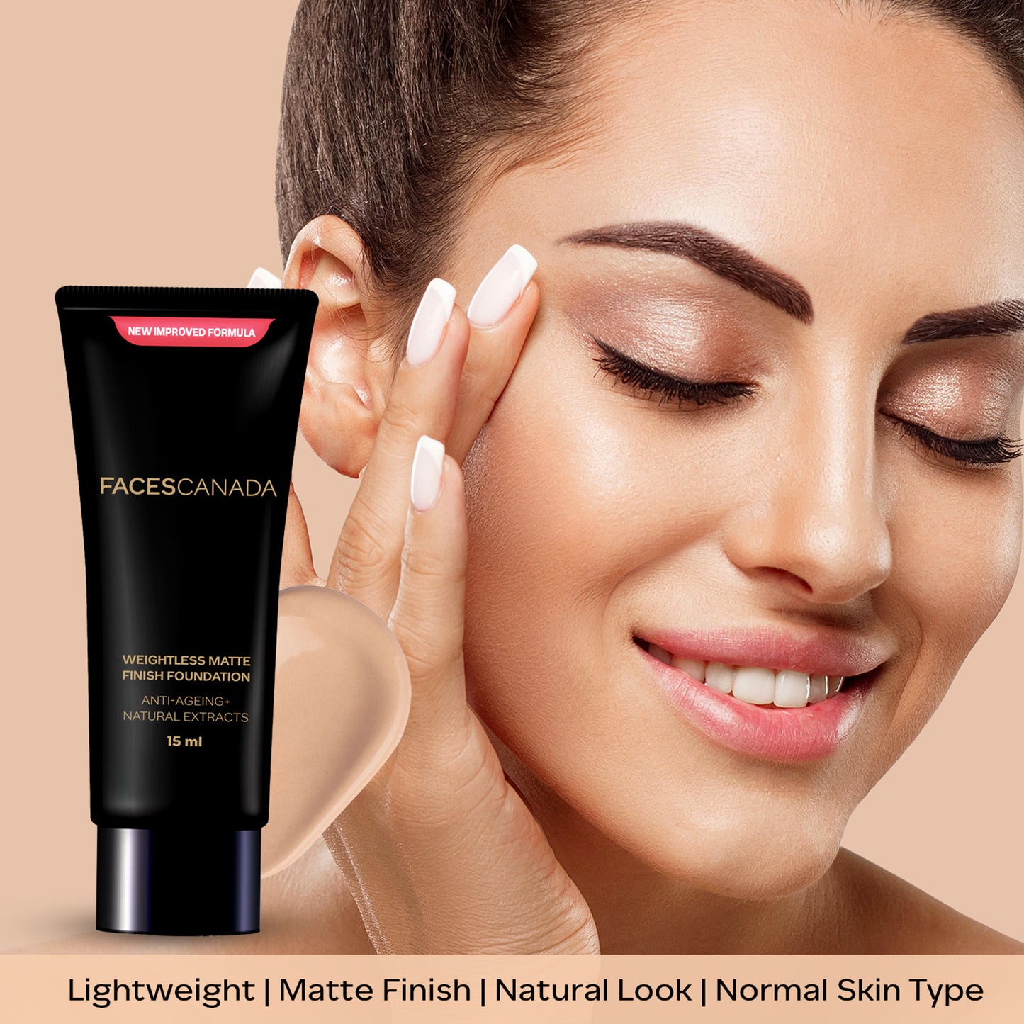 Faces Canada Mini Weightless Matte Finish Foundation - Medium Natural 04