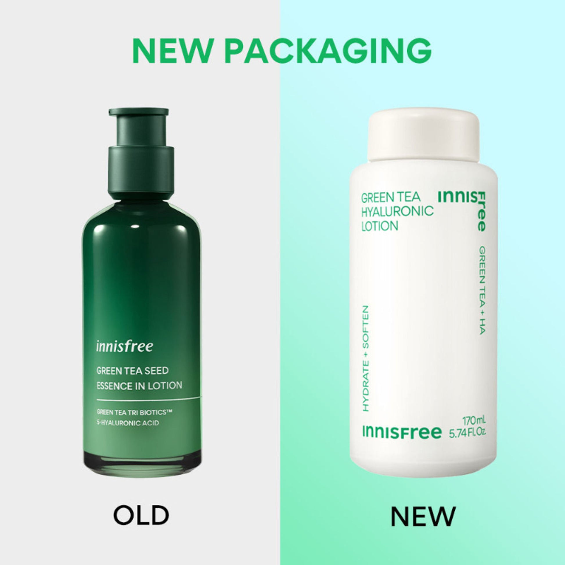 Innisfree Green Tea Hyaluronic Lotion - Lightweight & Refreshing Care