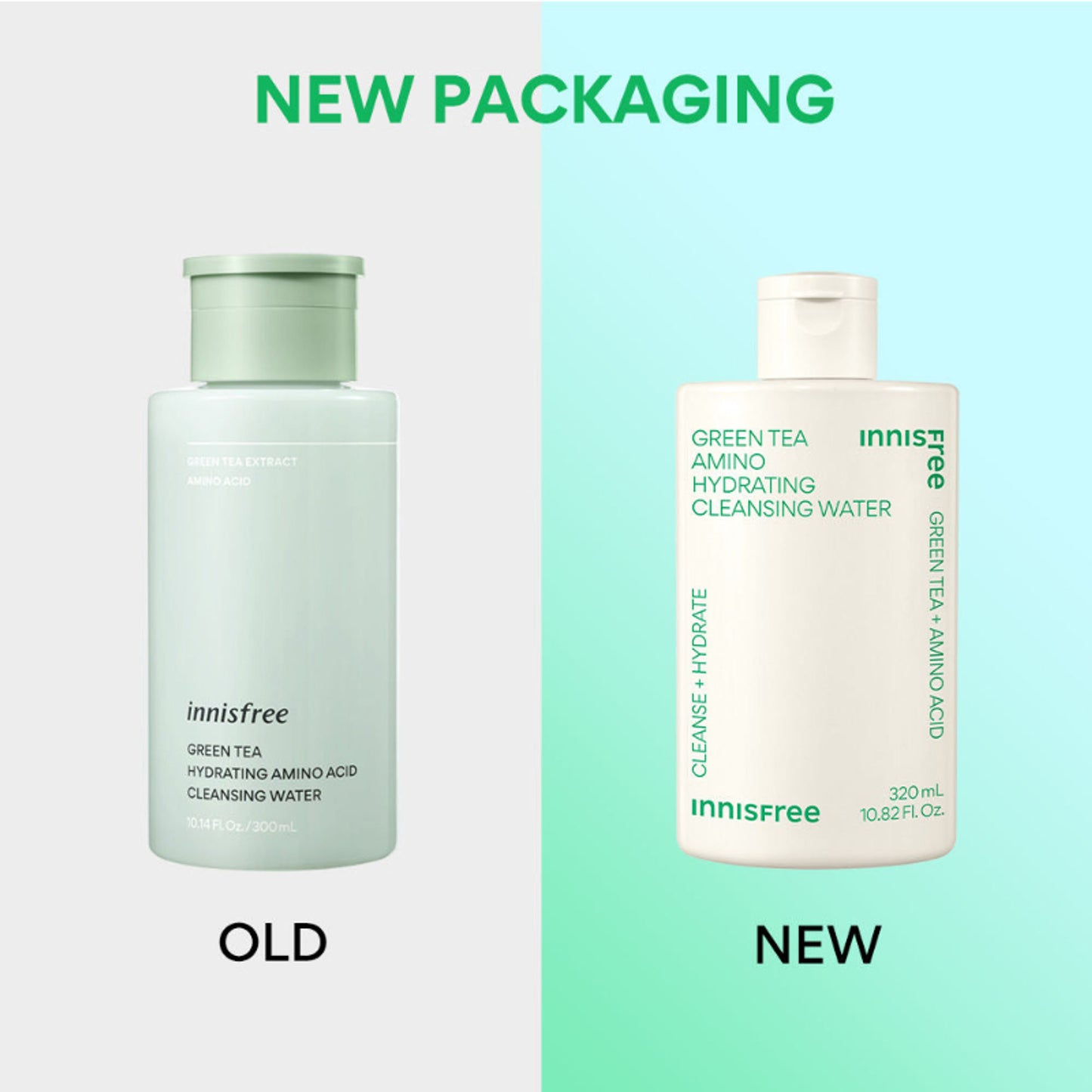Innisfree Green Tea Cleansing Water - Removes Impurities & Makeup