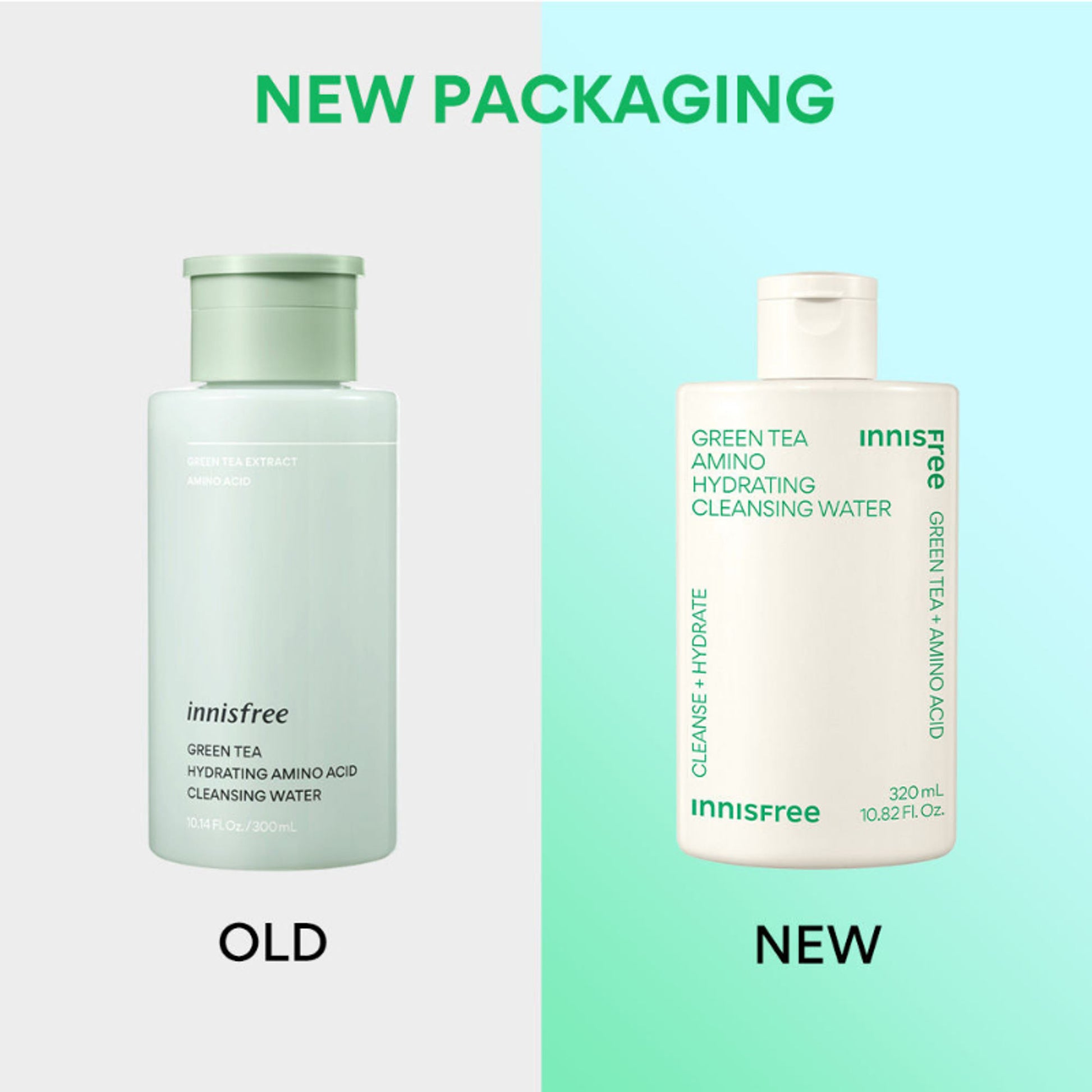 Innisfree Green Tea Cleansing Water - Removes Impurities & Makeup