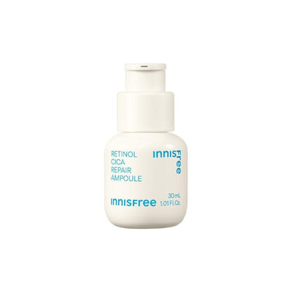 Innisfree Retinol Cica Repair Ampoule With Hyaluronic Acid, Reduces Skin Blemishes - Sensitive Skin
