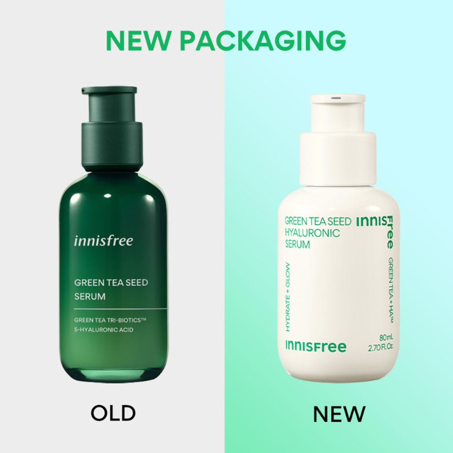 Innisfree Hyaluronic Acid Green Tea Seed Serum For Glowing & Hydrated Skin