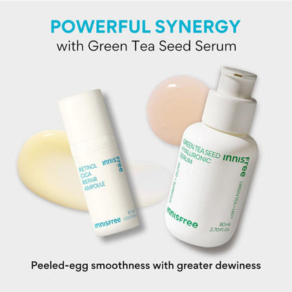 Innisfree Retinol Cica Repair Ampoule With Hyaluronic Acid, Reduces Skin Blemishes - Sensitive Skin
