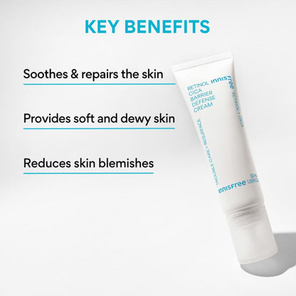 Innisfree Retinol Cica Barrier Cream - Strengthens & Soothes Skin