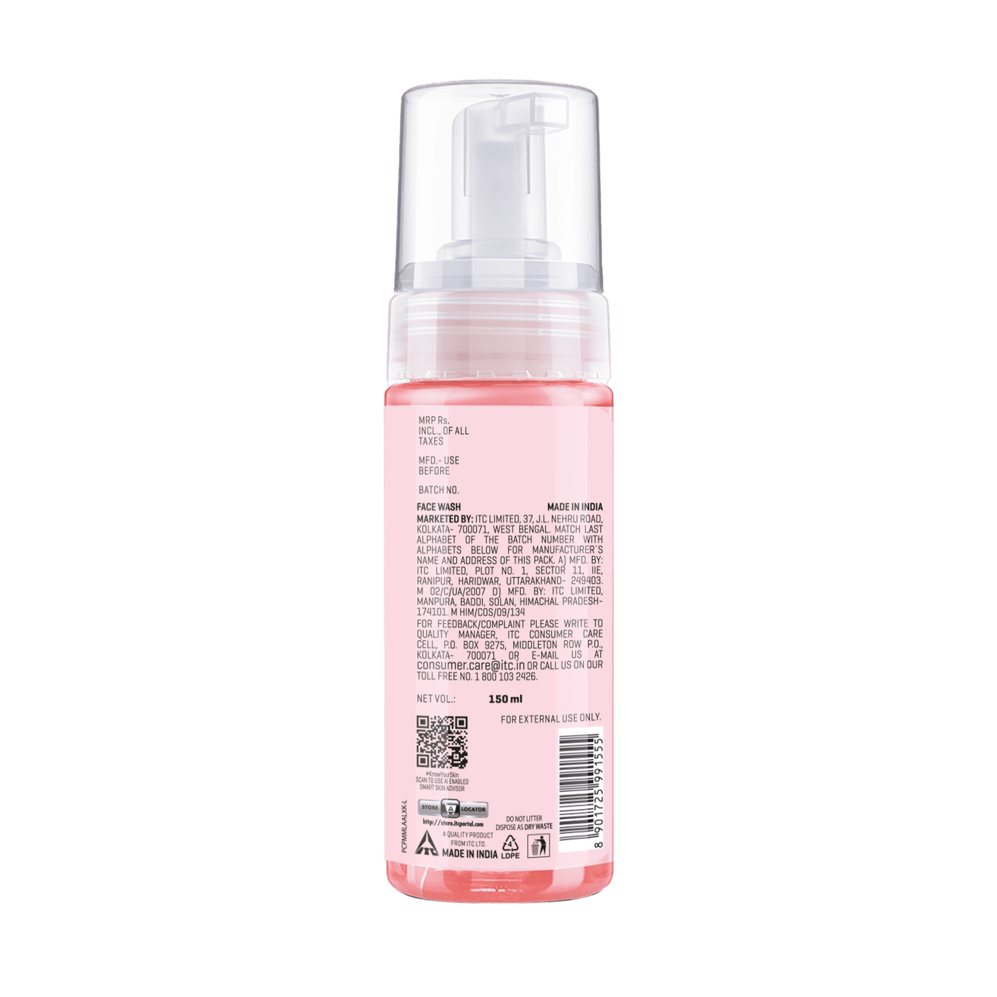 Dermafique pH Restore Foaming Mousse, Mild & Gentle Face Wash, Amino Acids, Glycerine