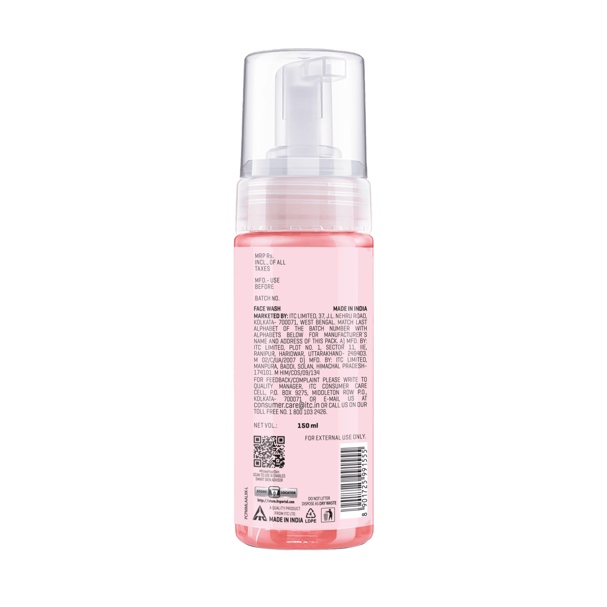 Dermafique pH Restore Foaming Mousse, Mild & Gentle Face Wash, Amino Acids, Glycerine
