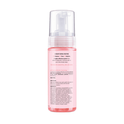 Dermafique pH Restore Foaming Mousse, Mild & Gentle Face Wash, Amino Acids, Glycerine