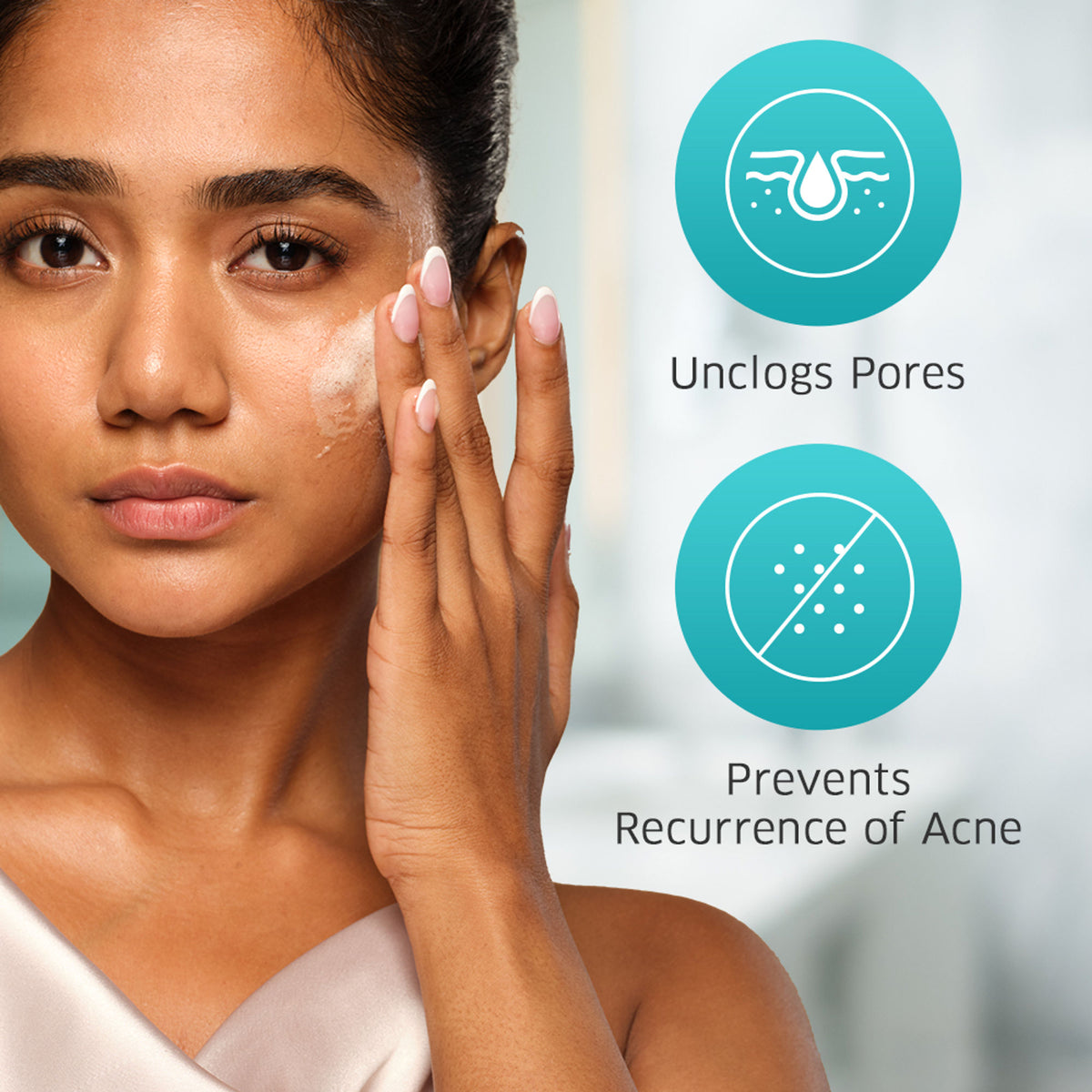 Dermafique Acne Cleansing Mousse Facewash With Salicylic Acid & Niacinamide - Disrupts Biofilm