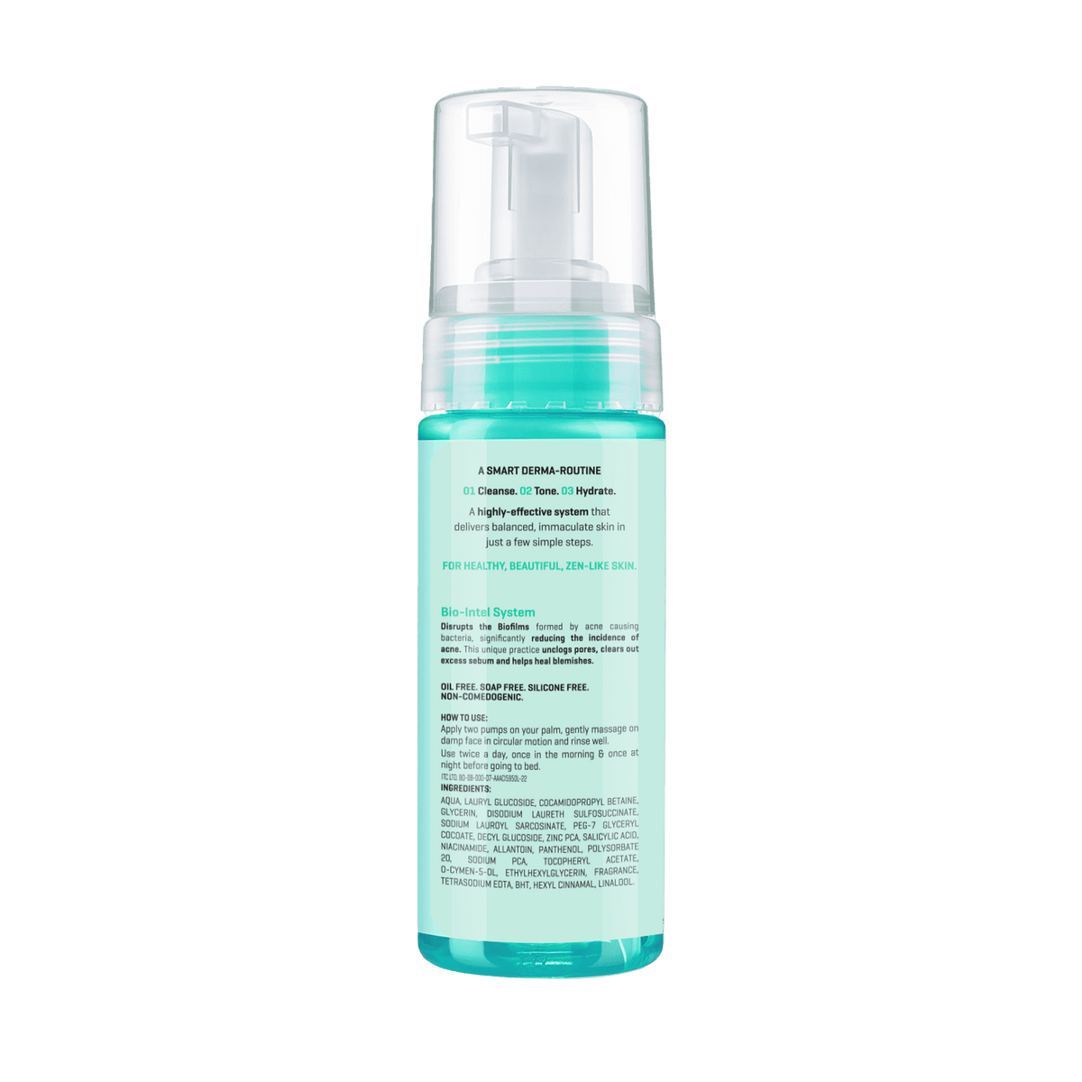 Dermafique Acne Cleansing Mousse Facewash With Salicylic Acid & Niacinamide - Disrupts Biofilm