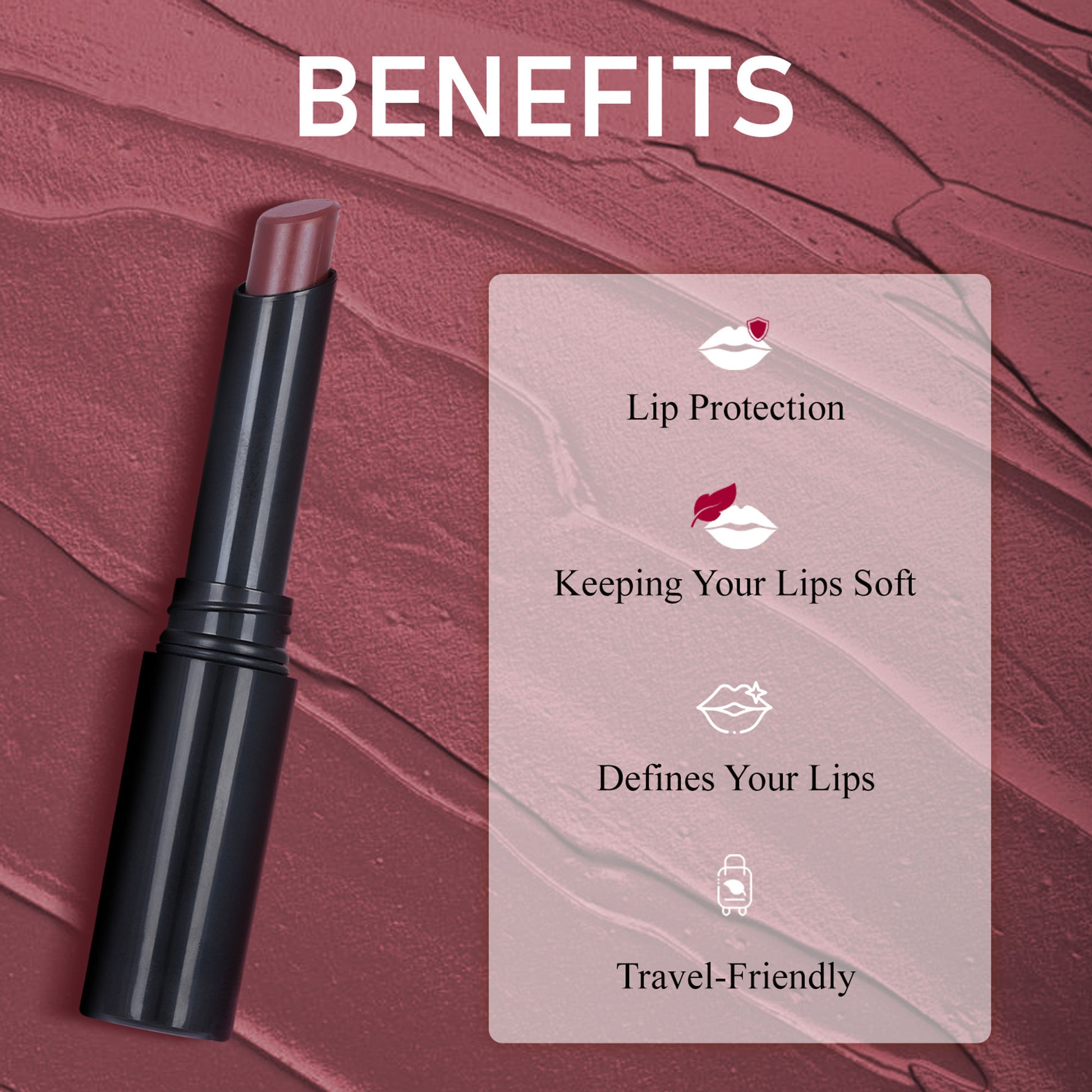 FASHION COLOUR Play All Day Non Transfer Lipstick - Terracotta