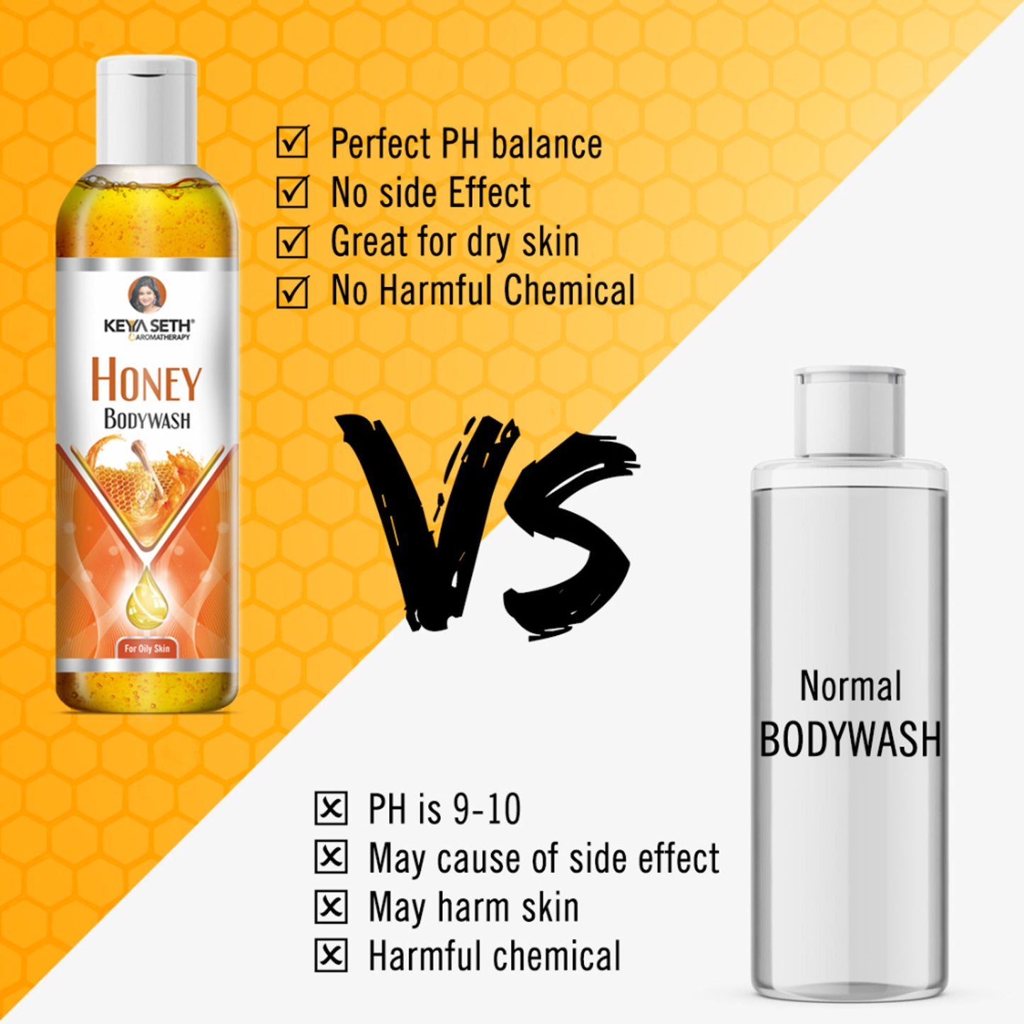 Keya Seth Aromatherapy Honey Bodywash for Oily Skin