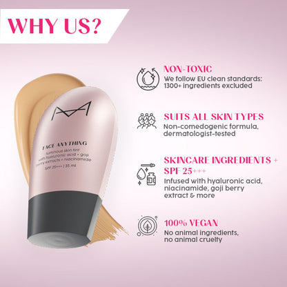 House Of Makeup Face Anything Luminous Skin Tint For Glass Skin - F10 Fair Skin Tone