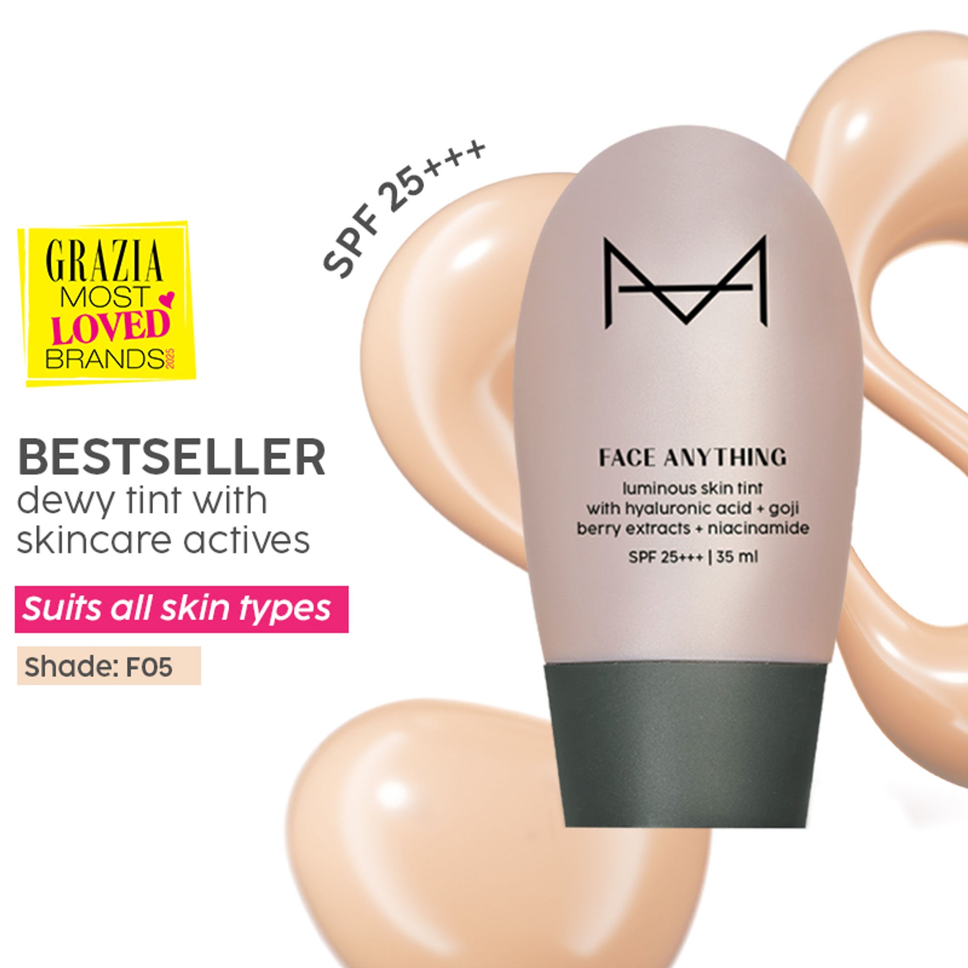 House Of Makeup Face Anything Luminous Skin Tint For Glass Skin - F05 Fair Skin Tone