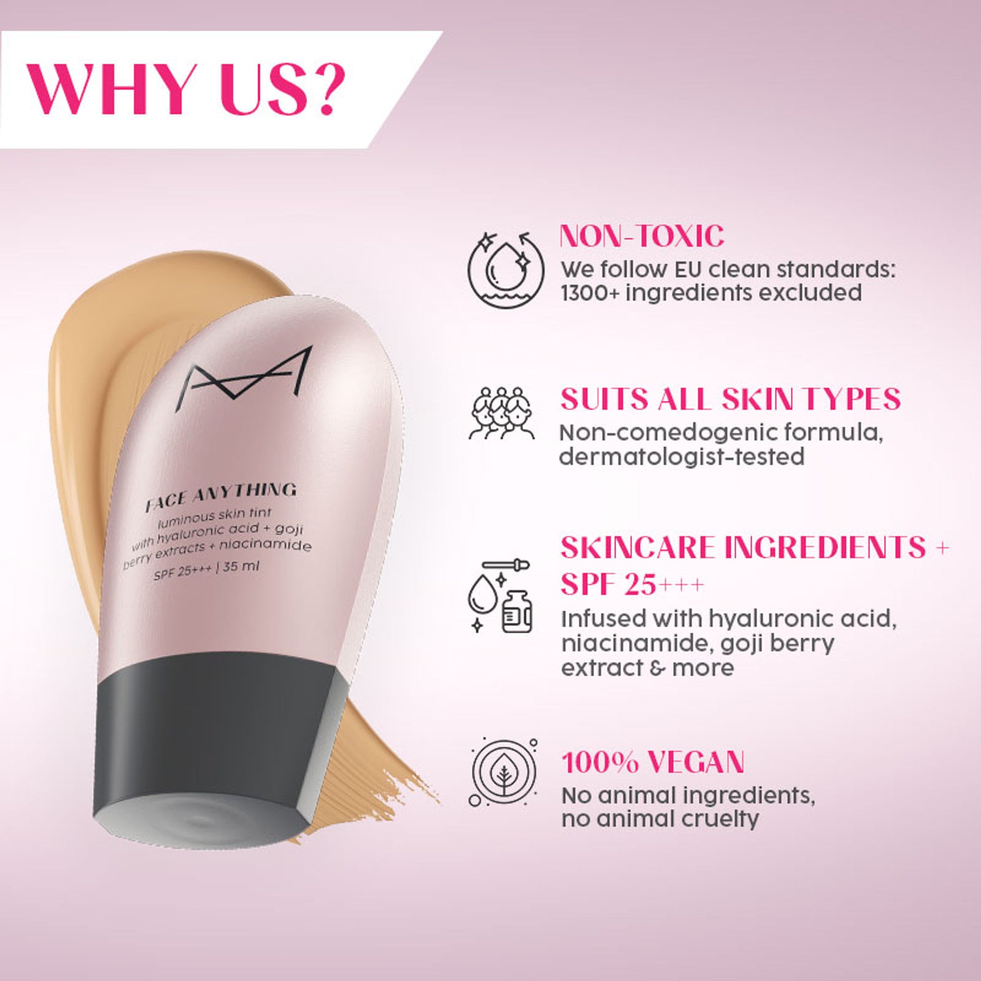 House Of Makeup Face Anything Luminous Skin Tint For Glass Skin - F05 Fair Skin Tone