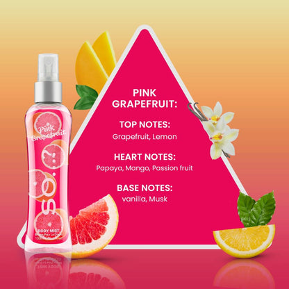 SO... Fragrance Pink Grapefruit Body Mist Fragrance Spray For Her