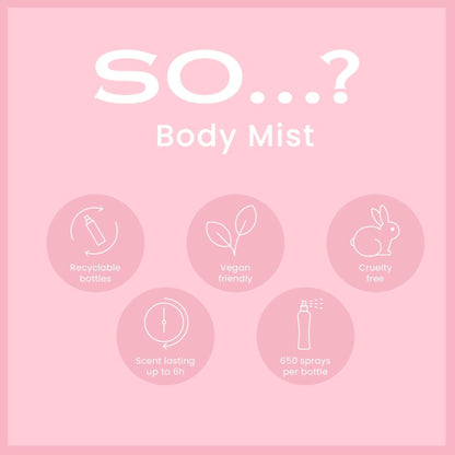 SO... Fragrance Pink Grapefruit Body Mist Fragrance Spray For Her
