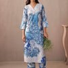 Dhiyona IE Women Floral Printed Regular Kurta with Trousers