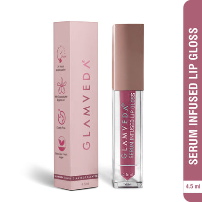 Glamveda High Shine Serum Infused Lip Gloss - Moonstuck