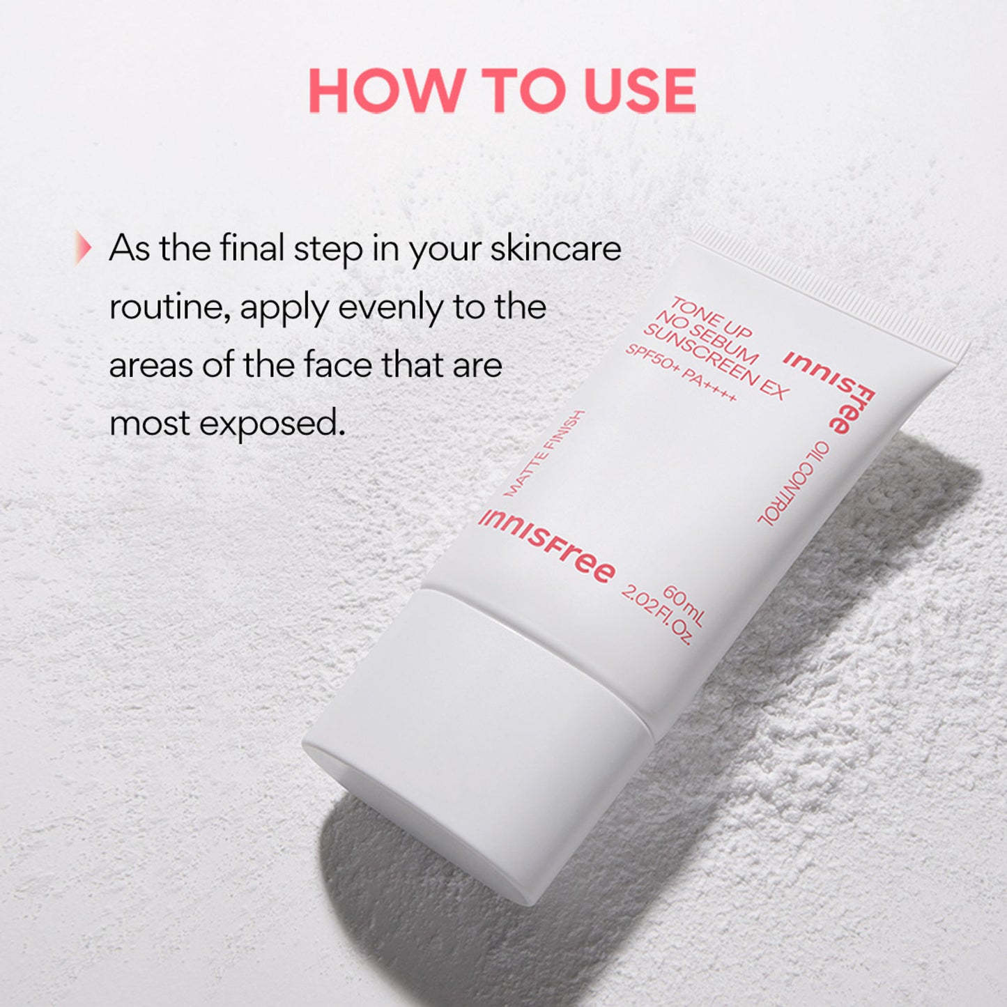 Innisfree Tone Up No Sebum Sunscreen EX SPF 50+ PA++++ For Oil Control - Matte Finish