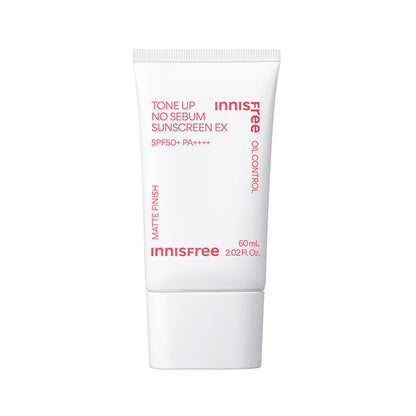 Innisfree Tone Up No Sebum Sunscreen EX SPF 50+ PA++++ For Oil Control - Matte Finish