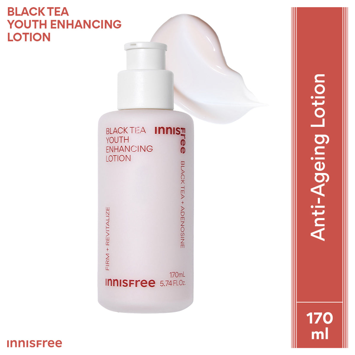 Innisfree Black Tea Youth Enhancing Lotion - Firms & Revitalizes Skin