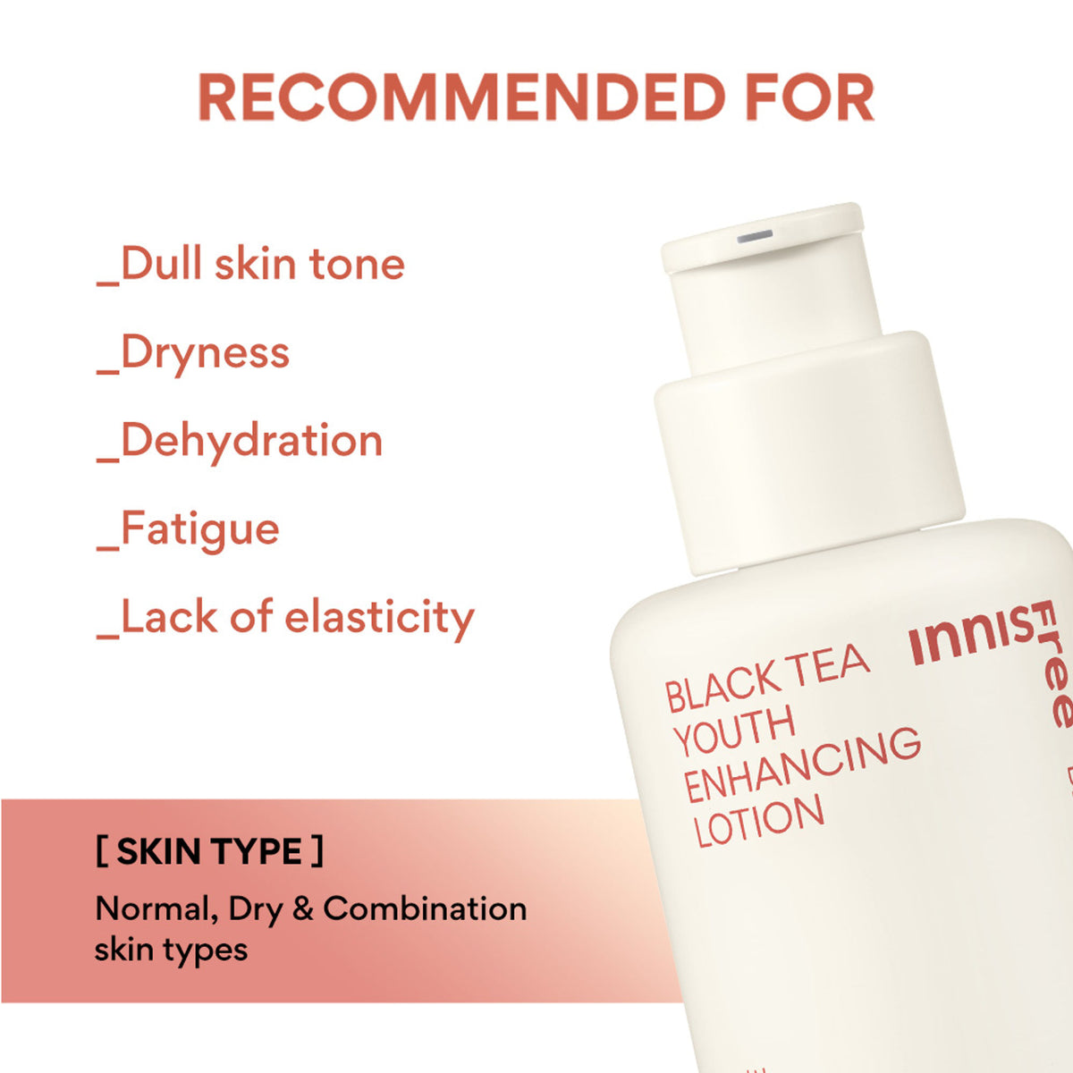 Innisfree Black Tea Youth Enhancing Lotion - Firms & Revitalizes Skin