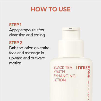 Innisfree Black Tea Youth Enhancing Lotion - Firms & Revitalizes Skin