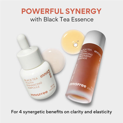 Innisfree Black Tea Youth Enhancing Treatment Essence For Anti-Wrinkle Effect - Evens Out Skin Tone