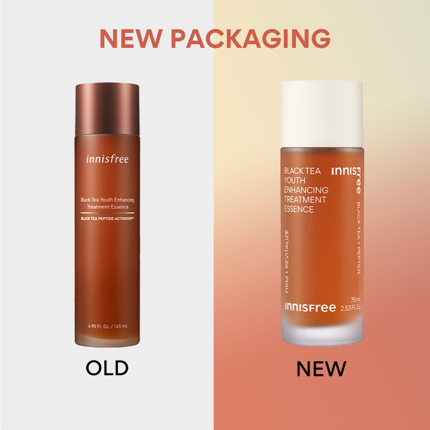 Innisfree Black Tea Youth Enhancing Treatment Essence For Anti-Wrinkle Effect - Evens Out Skin Tone