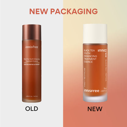 Innisfree Black Tea Youth Enhancing Treatment Essence For Anti-Wrinkle Effect - Evens Out Skin Tone
