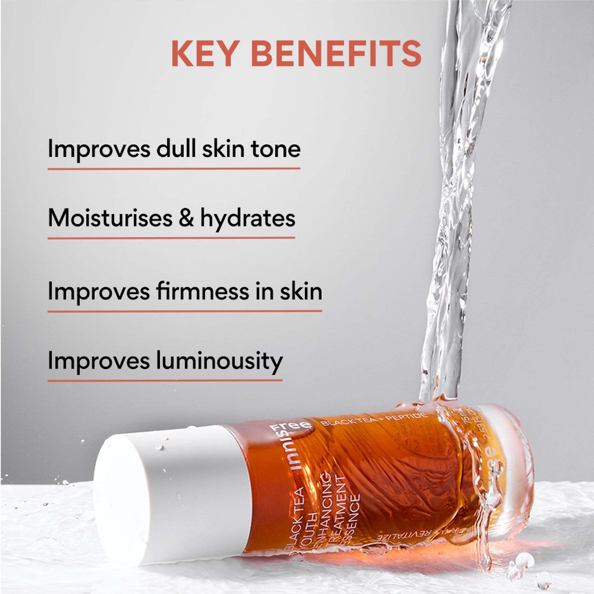 Innisfree Black Tea Youth Enhancing Treatment Essence For Anti-Wrinkle Effect - Evens Out Skin Tone