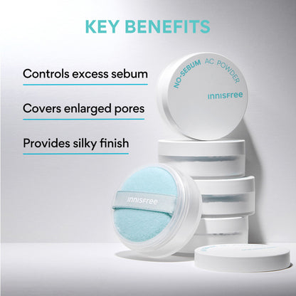 Innisfree No Sebum AC Powder With Matte Finish - Controls Excess Sebum