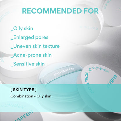 Innisfree No Sebum AC Powder With Matte Finish - Controls Excess Sebum