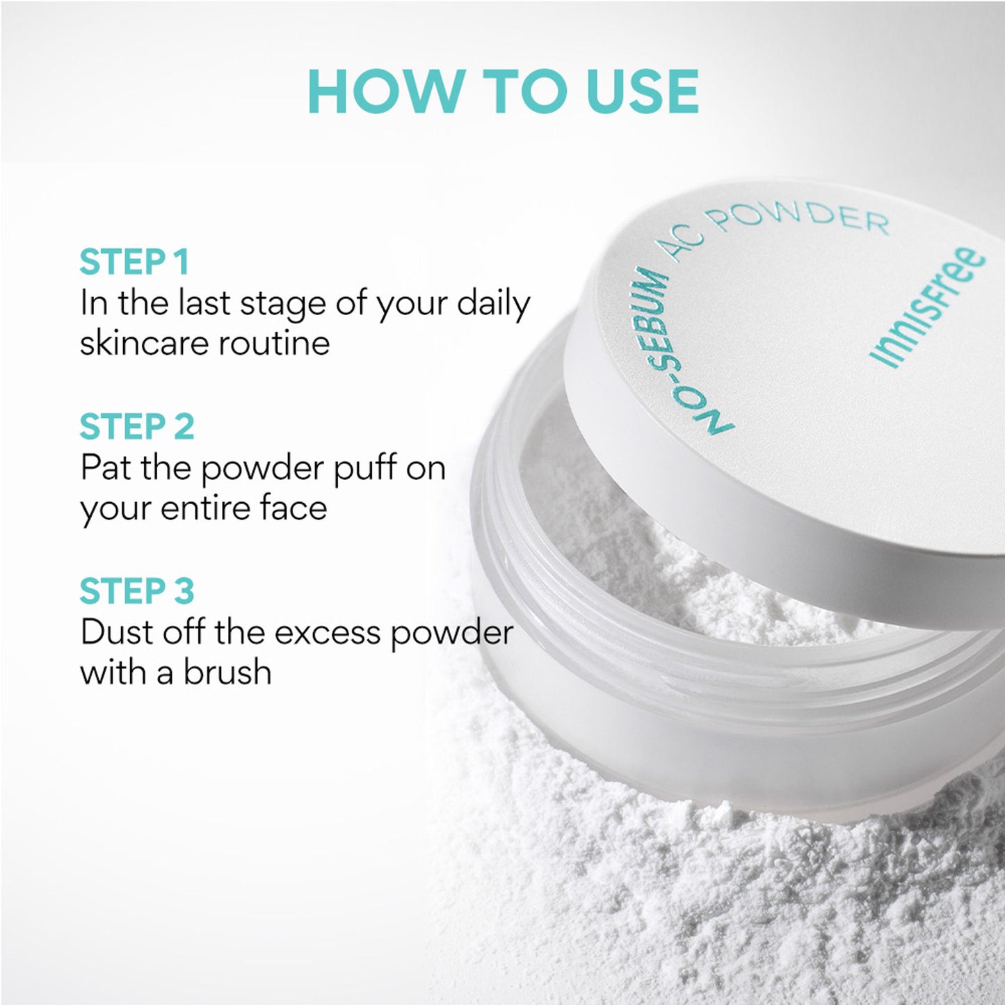 Innisfree No Sebum AC Powder With Matte Finish - Controls Excess Sebum