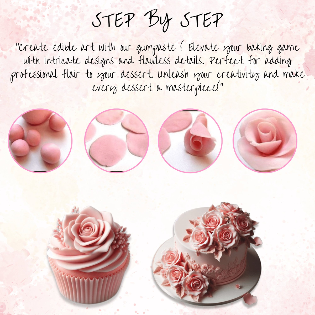 Confect Dusky Pink | Edible Gum paste