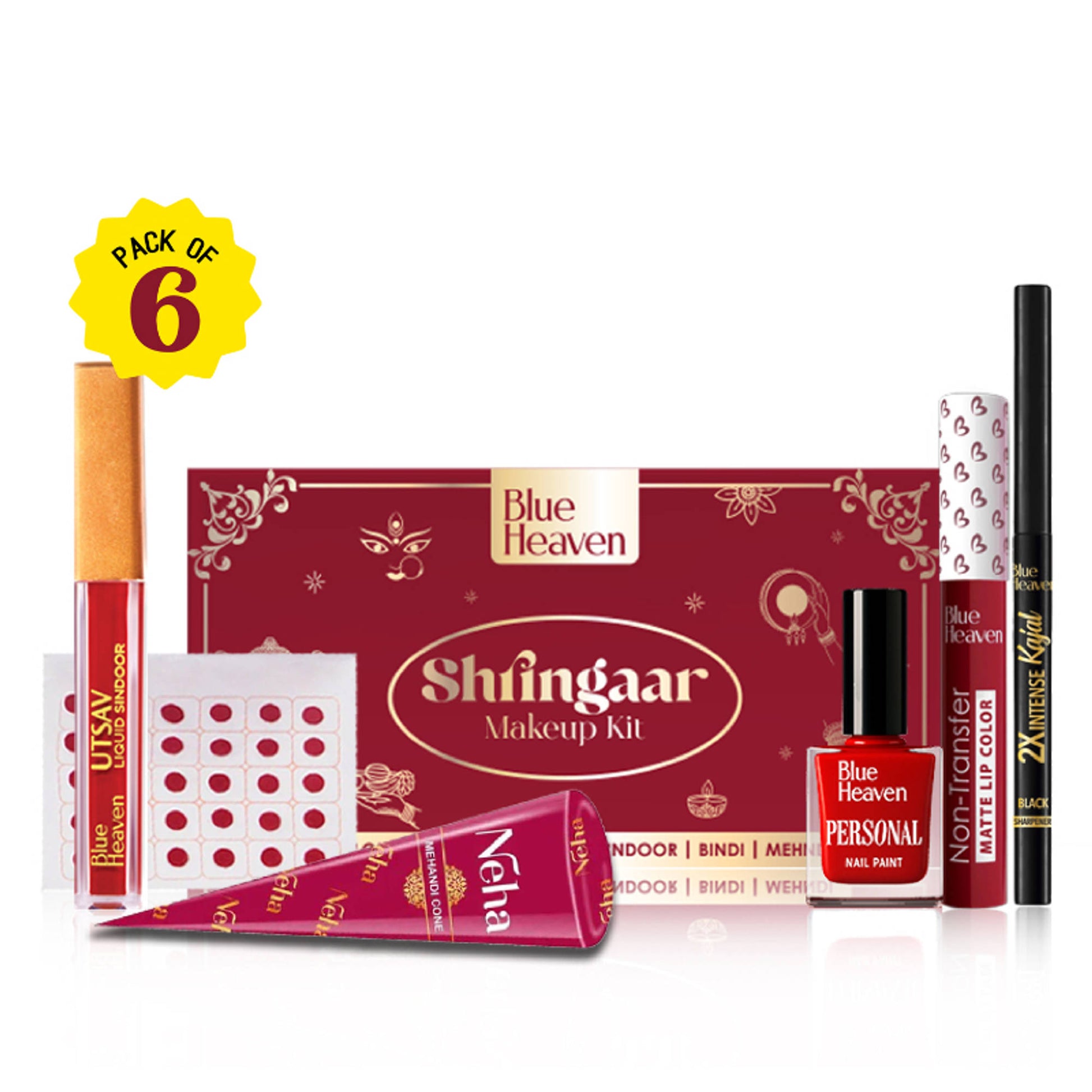 Blue Heaven Shringaar Makeup Kit - Pack of 6