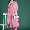 Dhiyona IE Embroidered Pure Cotton Kurta with Trousers & Dupatta