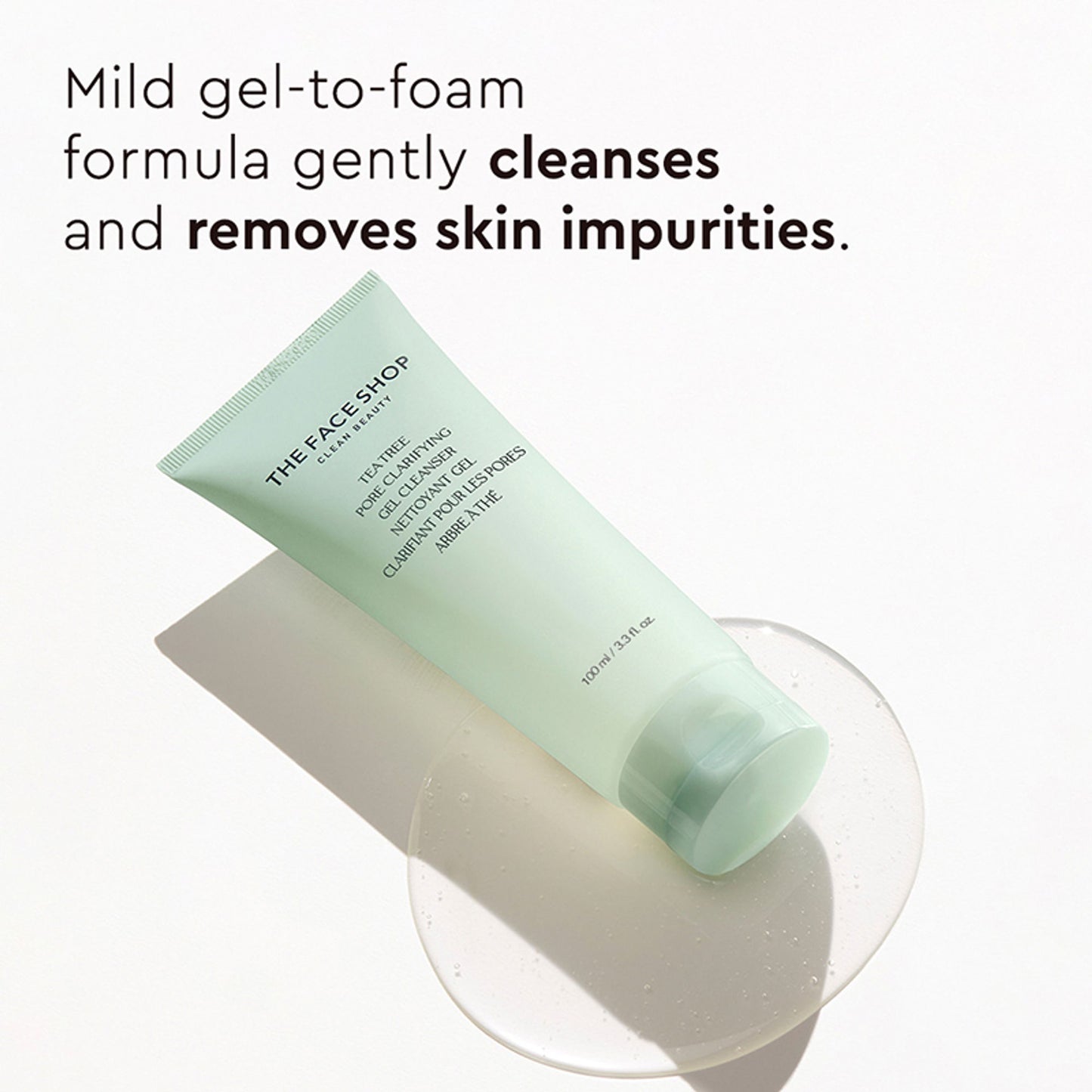 The Face Shop Tea Tree Gel Cleanser - Korean Face Wash
