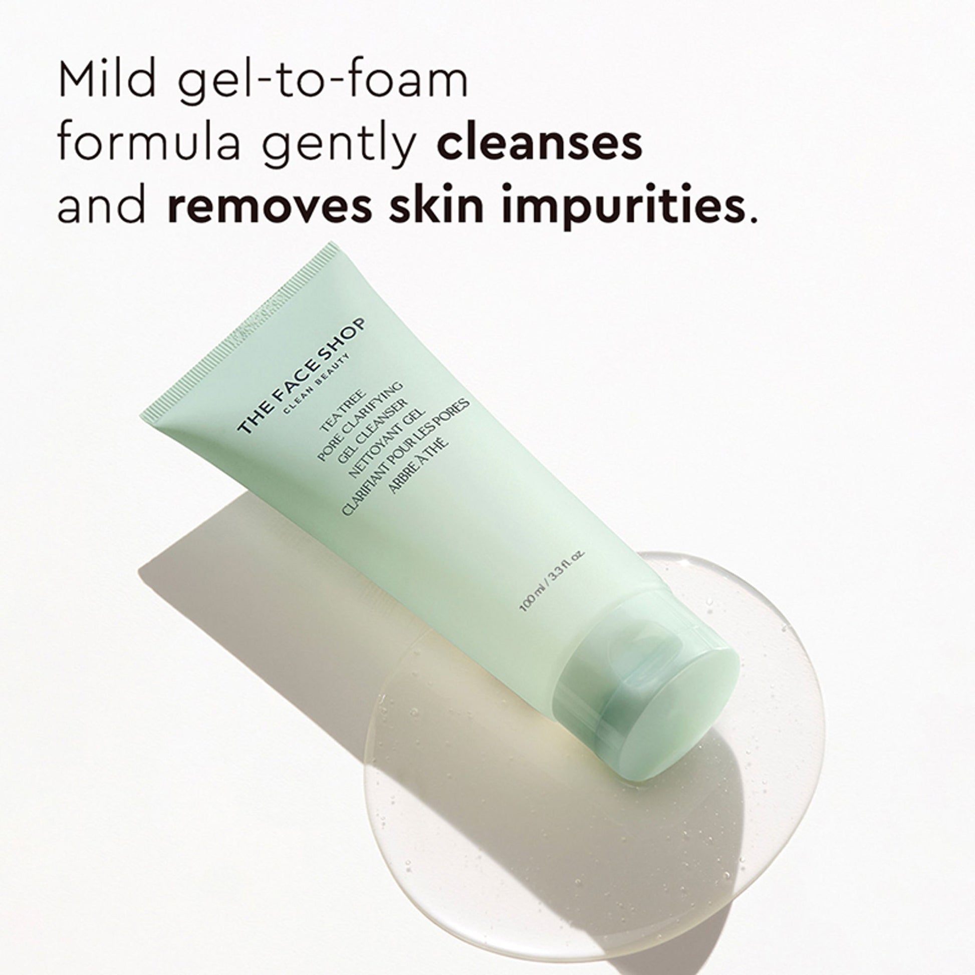The Face Shop Tea Tree Gel Cleanser - Korean Face Wash