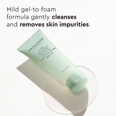 The Face Shop Tea Tree Gel Cleanser - Korean Face Wash