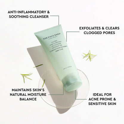 The Face Shop Tea Tree Gel Cleanser - Korean Face Wash