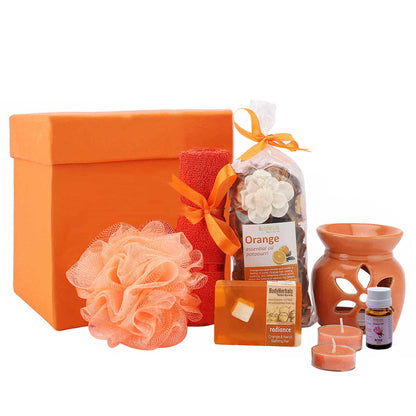 BodyHerbals Orange Soap Spa Set Gift Box - Gift Sets & Combos for Women & Men