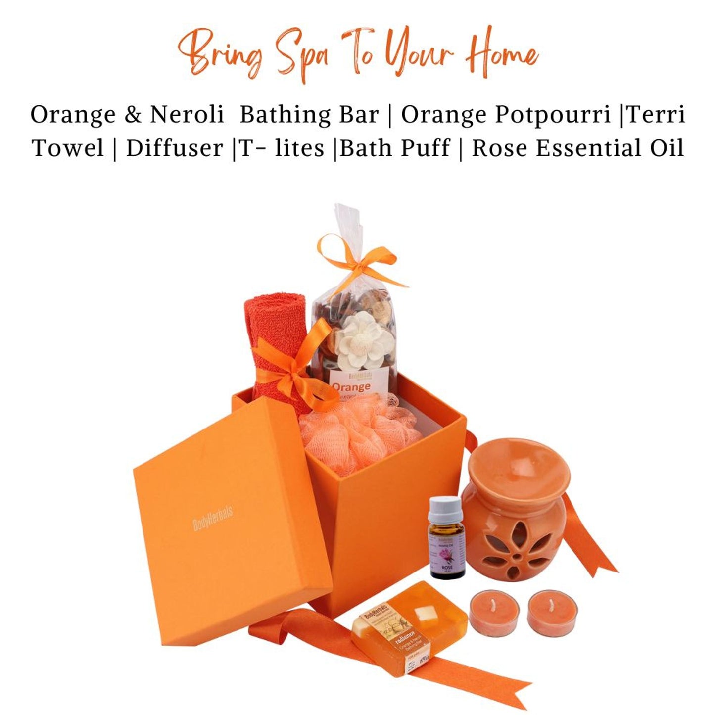 BodyHerbals Orange Soap Spa Set Gift Box - Gift Sets & Combos for Women & Men