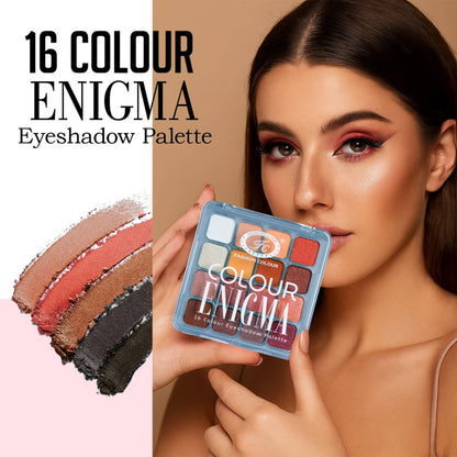 FASHION COLOUR Enigma 16 Colour Eyeshadow Palette - Shade 03
