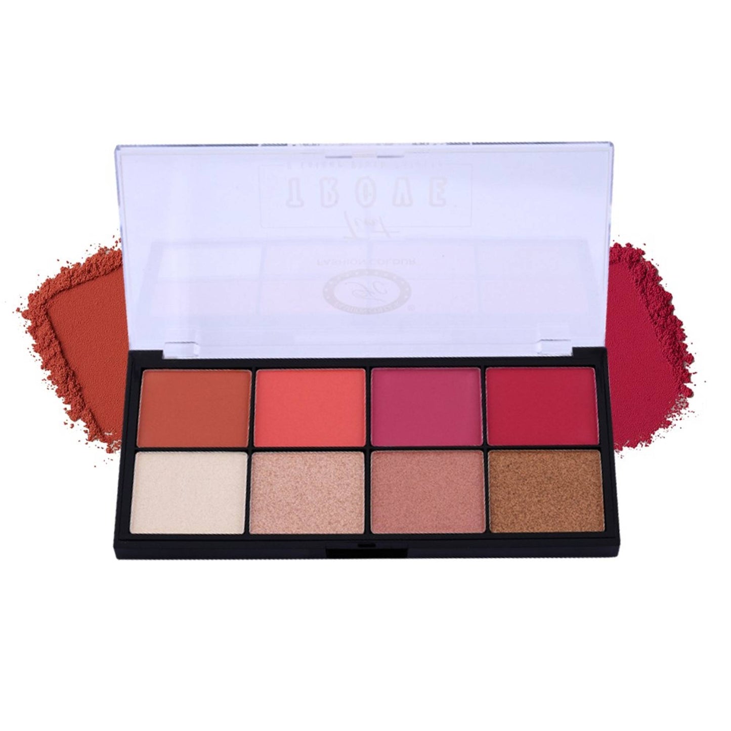 FASHION COLOUR Tiny Trove 8 Colour Blusher Highlighter Palette - Shade 02