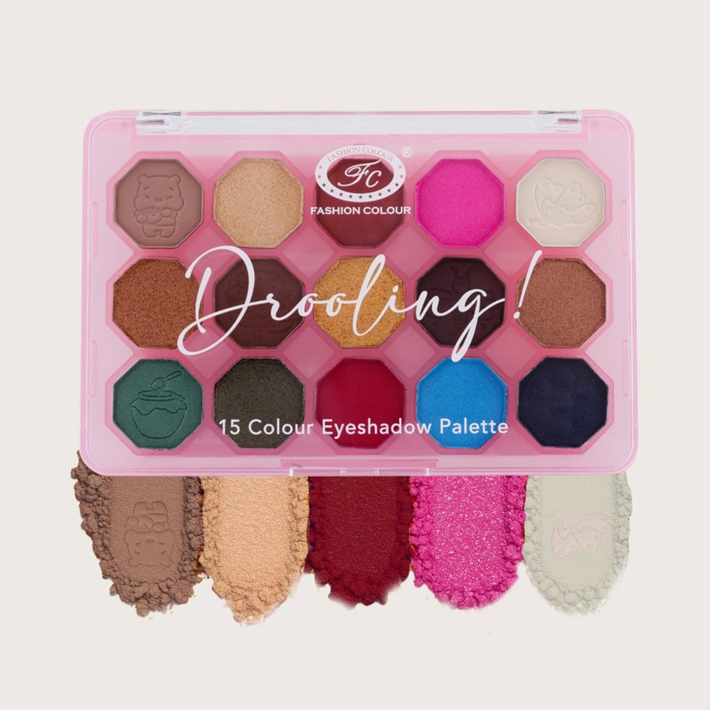 FASHION COLOUR Drooling 15 Colour Eyeshadow Palette - Shade 03