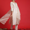 Dhiyona IE Ethnic Motifs Yoke Design Thread Work Kurta With Trousers & Dupatta