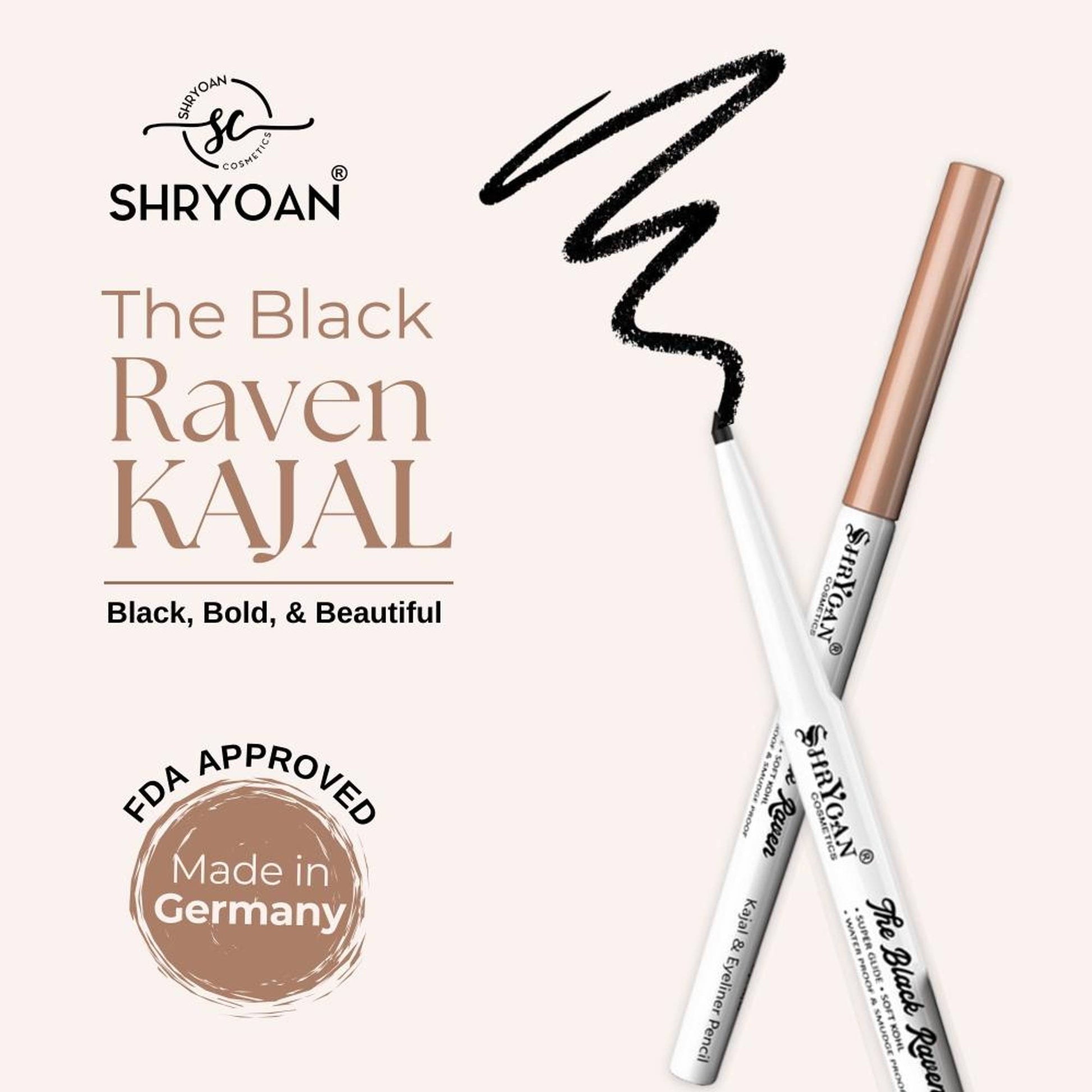 Shryoan Revolving Kajal Pencil - Black